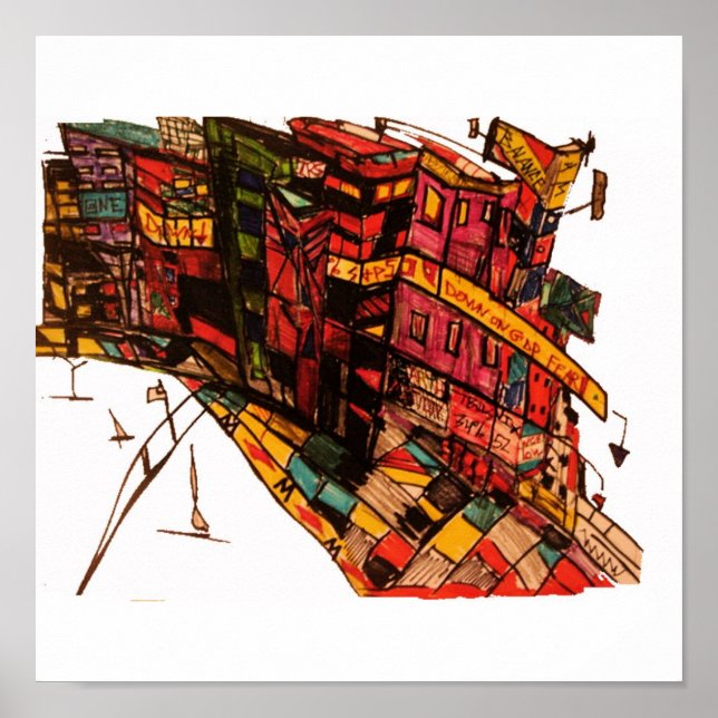 gdp Angst Tinte Poster (Vorne)