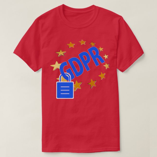 GDPR DSGVO Datenschutz T-Shirt (Design vorne)