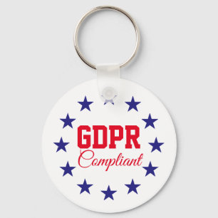 GDPR konforme allgemeine Daten-Schutz-Regelung Schlüsselanhänger