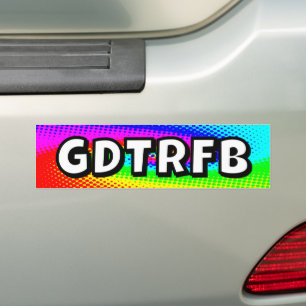 GDTRFB - Sie können die Wörter ändern Autoaufkleber