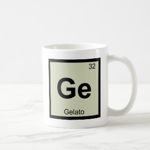 Ge - Gelato Chemistry Periodic Table Symbol Kaffeetasse