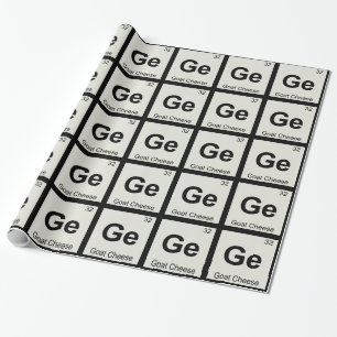 Ge - Ziegenkäse Chemie Periodensystem-Symbol Geschenkpapier