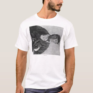 Geächtete Jesse James Porträt-Fotografie T-Shirt