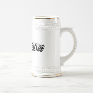 Geächtetes Bier Stein Bierglas