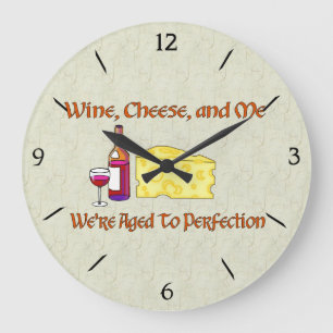 Gealtert zur Perfektion Große Wanduhr