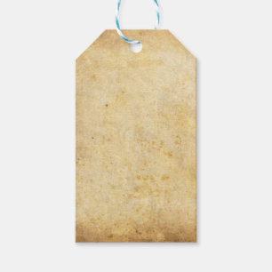 Gealterte Papiergeschenk-Umbauten Geschenkanhänger