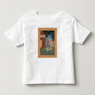 Gealterter Asket gesetzt auf einer Tigerhaut Kleinkind T-shirt