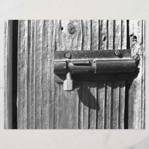 Gealtertes Holz und Riegel Flyer