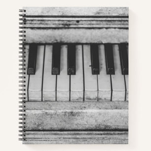 Gealtertes Klavier Notizbuch