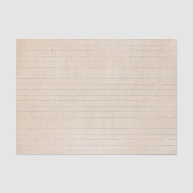 Gealtertes Vintages Notizbuch-Papier Seidenpapier (Vorderseite)