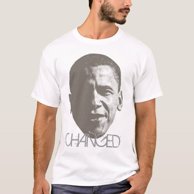Geänderte Obamahalbtonmode T T-Shirt (Vorderseite)