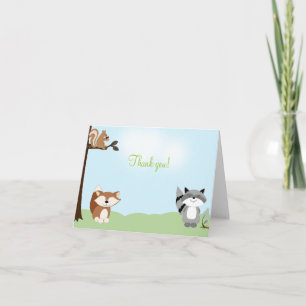 GEÄNDERTE WÄLDER FALSCHE Dankeschön Dankeskarte