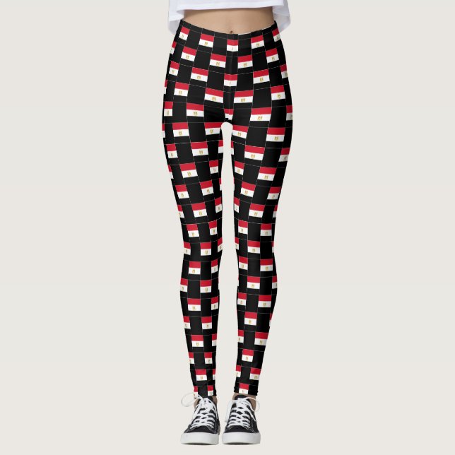 Geändertes ägyptisches Flaggenmuster Leggings (Vorderseite)
