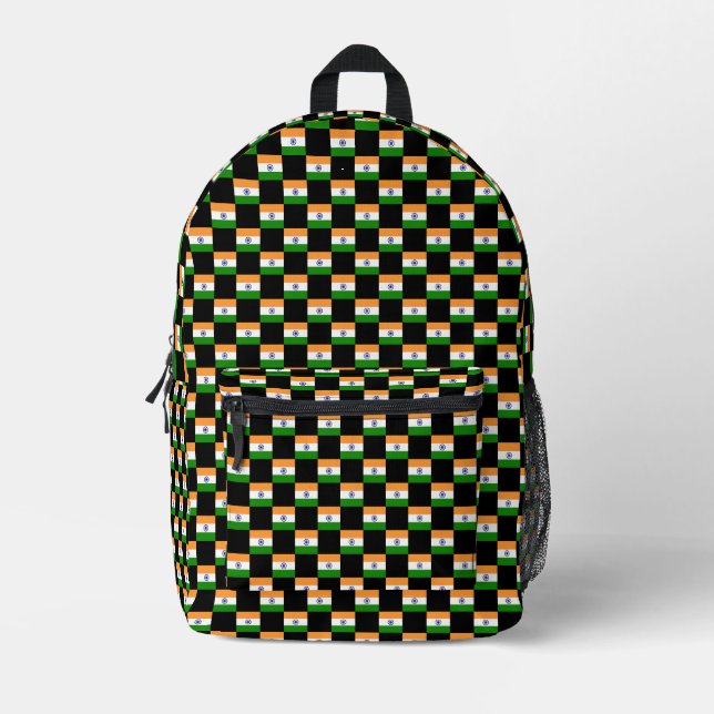 Geändertes indisches Flaggenmuster Bedruckter Rucksack (Vorderseite)