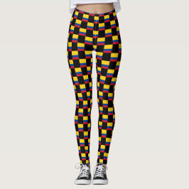Geändertes kolumbianisches Flaggenmuster Leggings