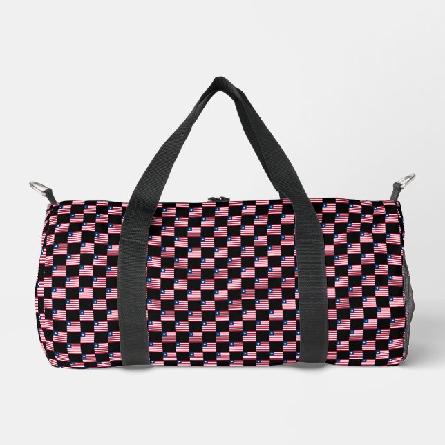 Geändertes liberianisches Flaggenmuster Duffle Bag (Vorderseite)