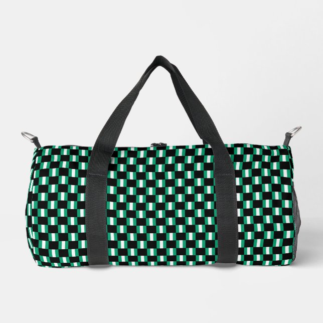 Geändertes nigerianisches Flaggenmuster Duffle Bag (Vorderseite)