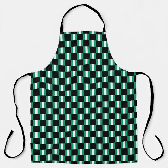 Geändertes nigerianisches Flaggenmuster Schürze (Vorderseite)