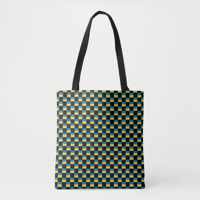 Geändertes ukrainisches Flaggenmuster Tasche (Vorderseite)