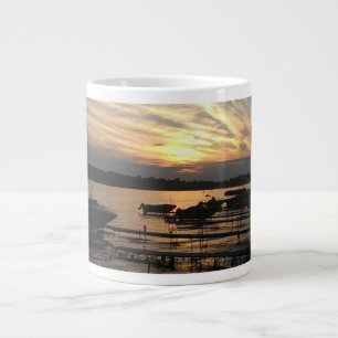 Géante Coucher de soleil sur le lac - Tasse