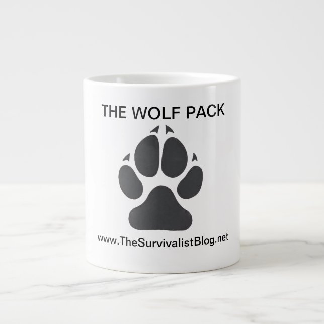 Géante La tasse de café de meute de loups (Devant)