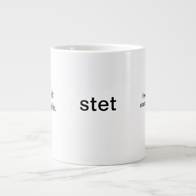 Géante la tasse du grand rédacteur (Devant)