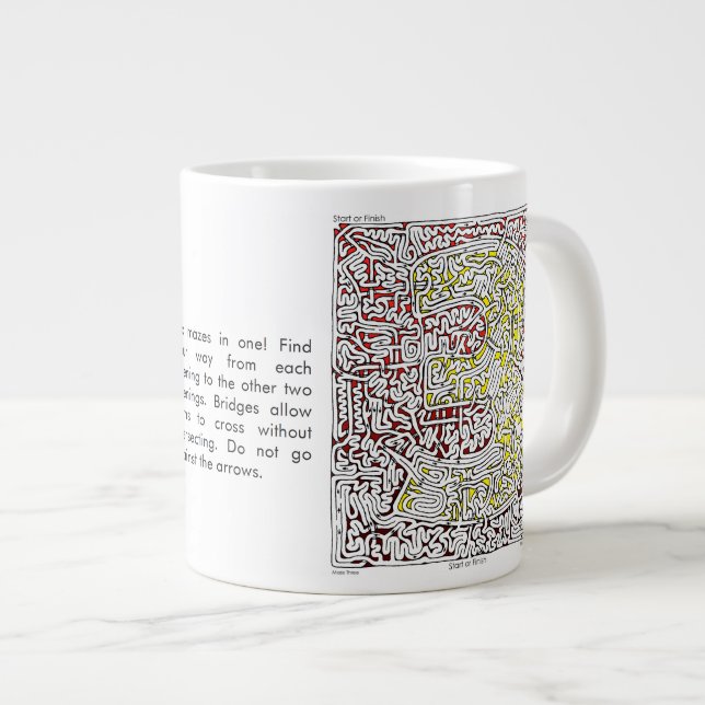 Géante Labyrinthe enorme trois de tasse (Devant droit)