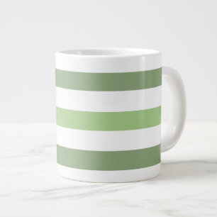 Géante Le vert barre la tasse enorme horizontale