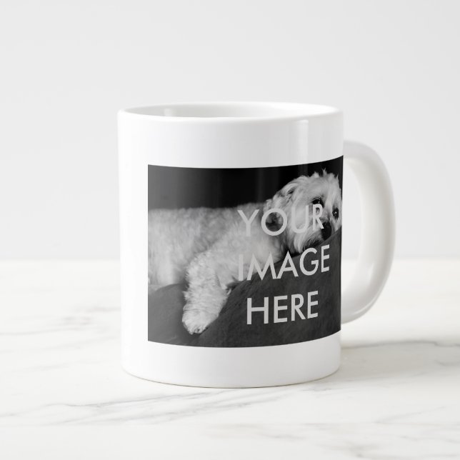 Géante Prêt à personnaliser la tasse de 20 onces (Devant droit)