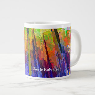 Géante Tasse avec motif abstrait brillant