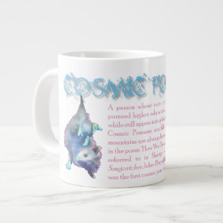 Géante Tasse cosmique d'opossum - bleu