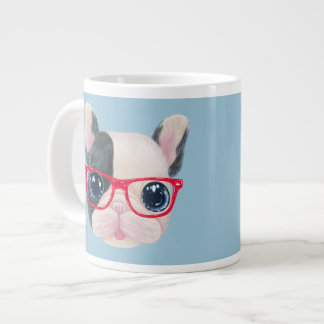 Géante Tasse de café enorme de bouledogue français