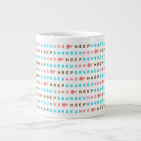Tasse de joie d'espoir d'amour de Steno
