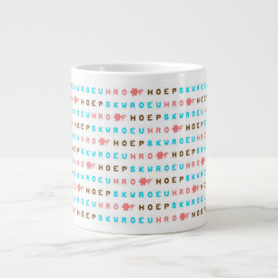 Géante Tasse de joie d'espoir d'amour de Steno