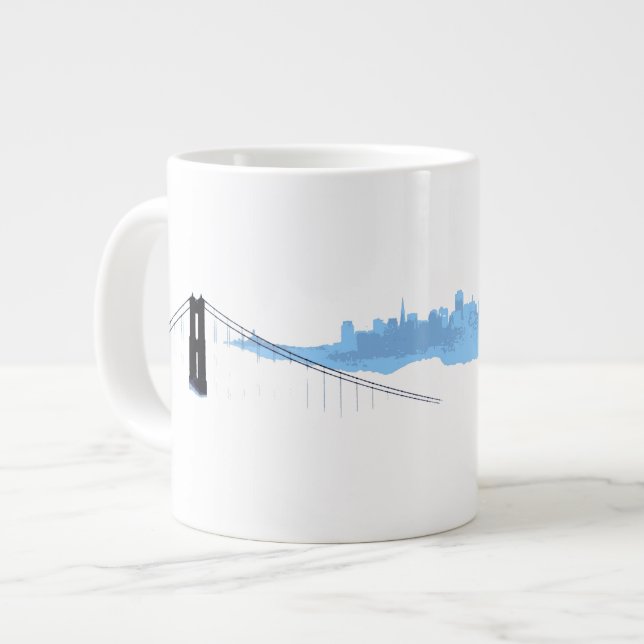 Géante Tasse de ville de brouillard (San Francisco) (Devant gauche)