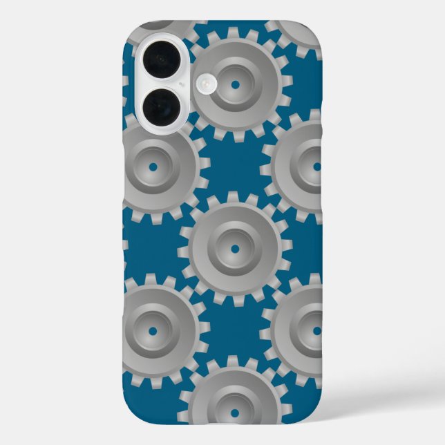 Gear Gears iPhone 16 Hülle (Rückseite)