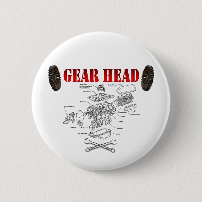 GEAR HEAD BUTTON (Vorderseite)