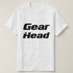 Gear Head Mens Tshirt in Weiß