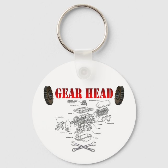 GEAR HEAD SCHLÜSSELANHÄNGER (Vorderseite)