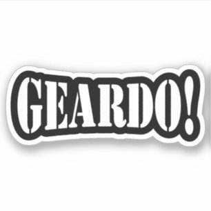 GEARDO! AUFKLEBER