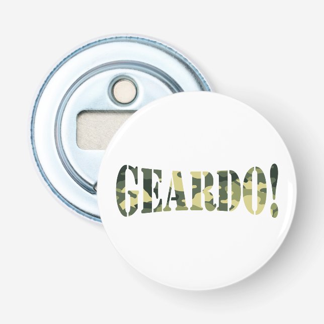 GEARDO! CAMOUFLAGE FLASCHENÖFFNER (Vorderseite)