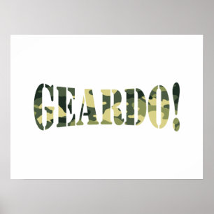 GEARDO! CAMOUFLAGE POSTER