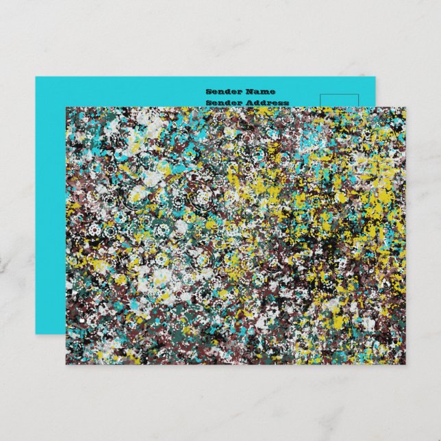 Geared Toward Abstract Art Design Lover Postkarte (Vorne/Hinten)