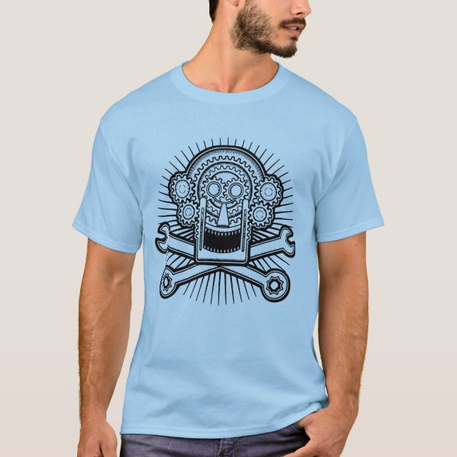 Gearhead - bw T-Shirt (Vorderseite)