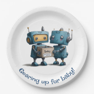 Gearing Up for Baby - Robot Baby Shooter Pappteller