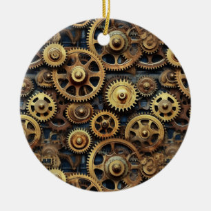 Gears Pattern Weihnachtsschmuck