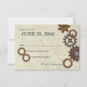 Gears Rustic Industrial Mariage Réponse