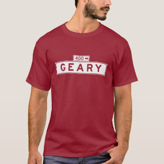 Geary Boulevard., San Francisco Straßenschild T-Shirt