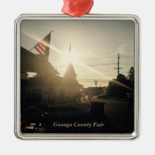 Geauga Landkreis Fair, Ohio Ferienkarte Ornament Aus Metall