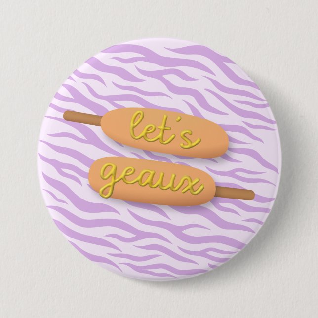 Geaux Corndog Button von lass - LSU Game Day (Vorderseite)